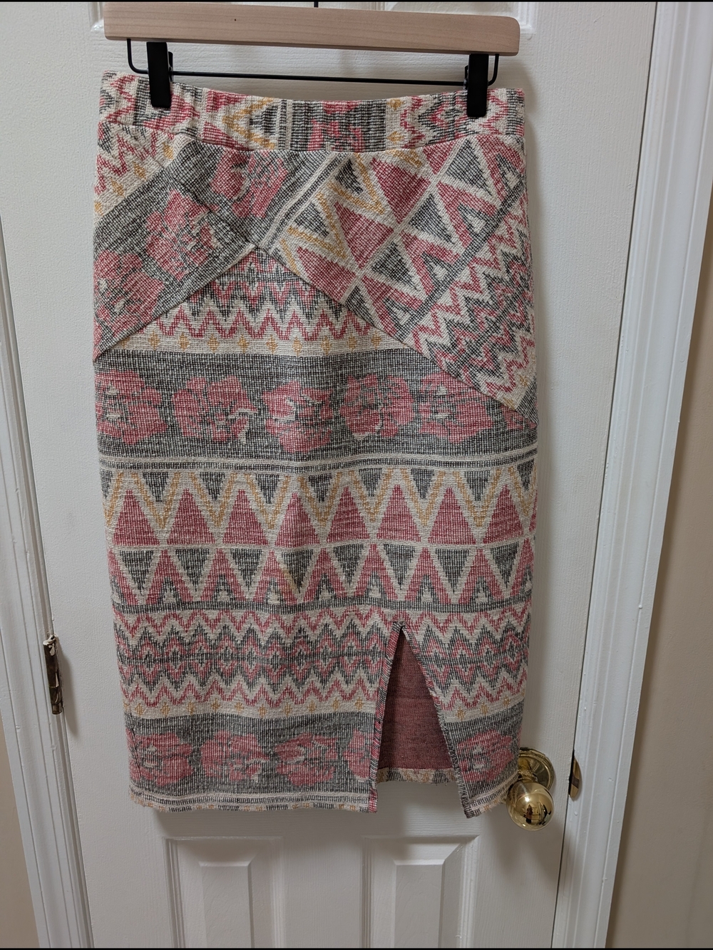 Free People Aztec Pencil Skirt